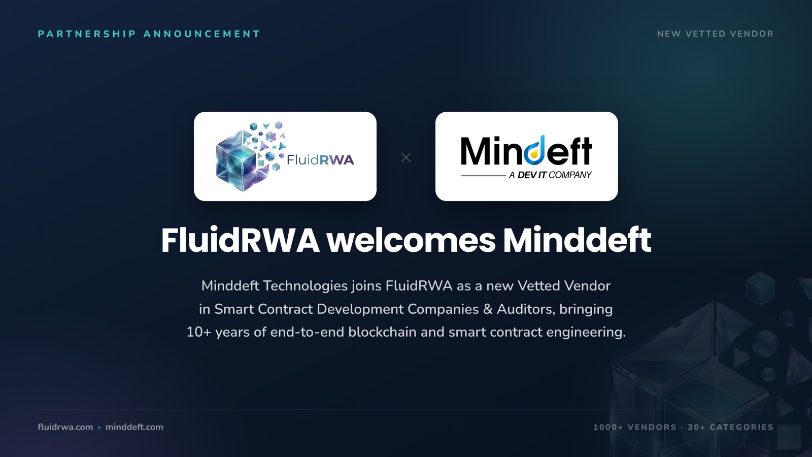 FluidRWA welcomes Minddeft as a new vetted vendor